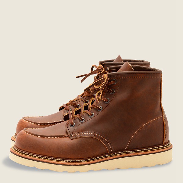 Bottes Red Wing Heritage - Classic Moc - 6-Inchr Rough & Tough Cuir - Marron - Homme 864FYAMWG